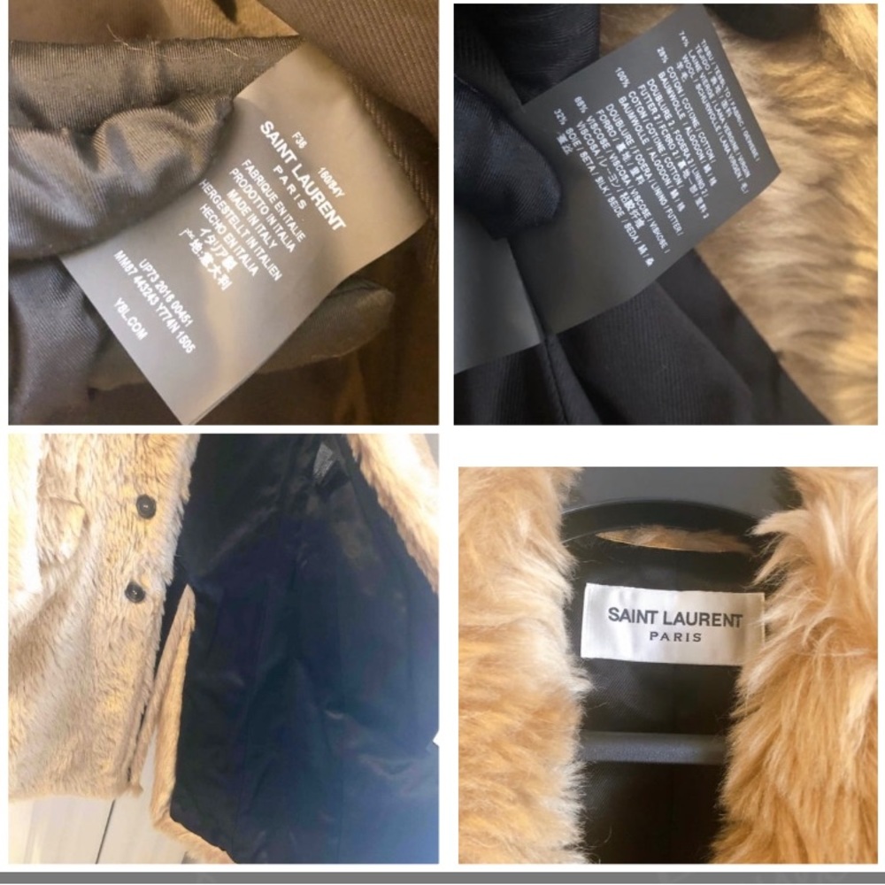 HP🎉 Saint Laurent Faux Fur Coat - Picture 13 of 14